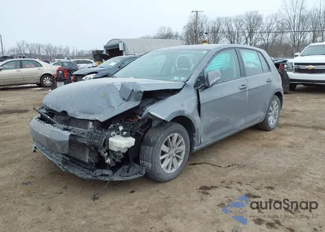 2015 Volkswagen Golf Tsi S 4-Door z USA, uszkodzony, nr VIN 3VW217AU8FM075452